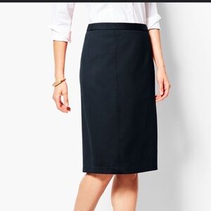 Talbots Professional Black Knee-Length Pencil Skirt